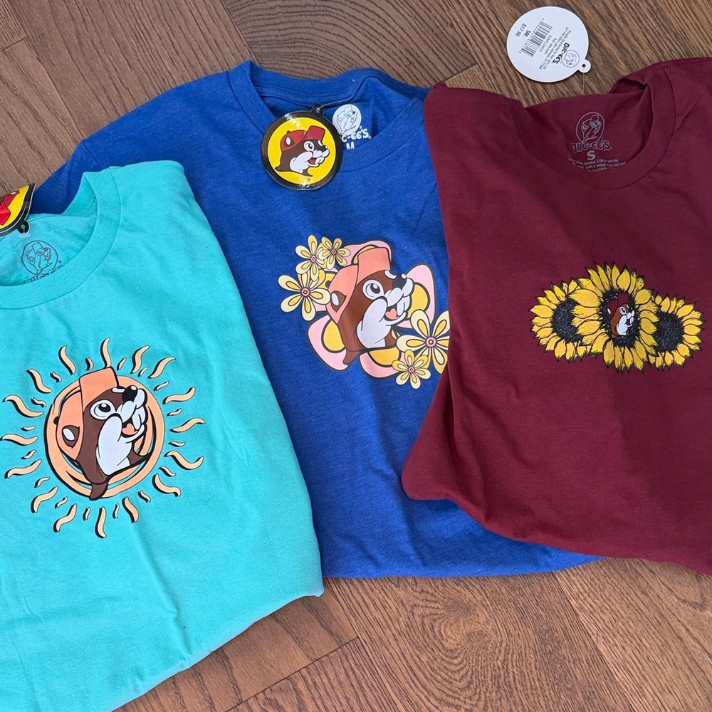 NWT! SET OF THREE BUC-EES SHIRTS